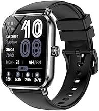 Smart Watch, 1.83" HD Smartwatch for Men Women with 120 Sports Modes, Bluetooth Call & Make Call, Health, Fitness & Sleep Tracker, Timer, 3 ATM Water-Resistance, Fitness Watch for Android/iOS, Black