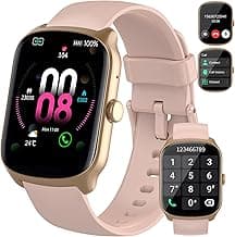 Smart Watch for Men Women, 1.95" HD Curved Screen Smartwatch, Heart Rate/Sleep Monitor Fitness Watches, 112+ Sports Modes Activity Trackers, IP68 Waterproof Watch for Android iOS, Pink