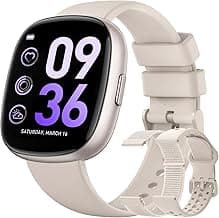 Sanorum Smart Watches for Women Men with Call: Fitness Trackers with 24-Hour Heart Rate SpO2 Sleep Monitor 120+ Sport Mode 5ATM Waterproof Smartwatch Compatible with iPhone Android Phones Starlight